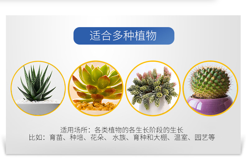 Full-spectrum LED clip plant growth lamp, integrated solar red and blue light indoor plant supplementary lighting pic 2