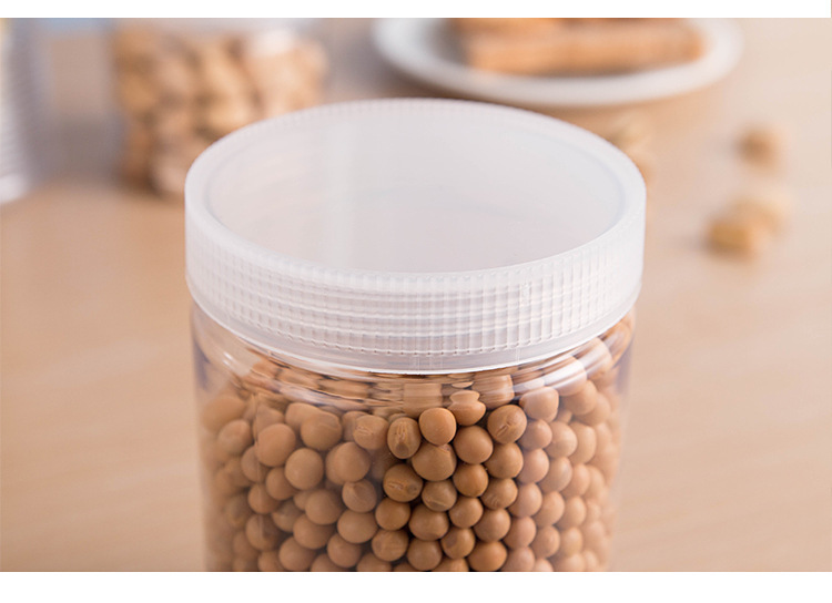 Five-grain storage boxes, plastic bottles, kitchen food storage cans, dry goods sealed, round, household wholesale pic 10
