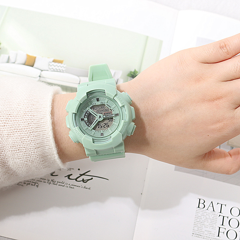 Quartz watch for girls, Korean version, simple and trendy Suprsok, not waterproof, casual and trendy, sporty large dial for men pic 12