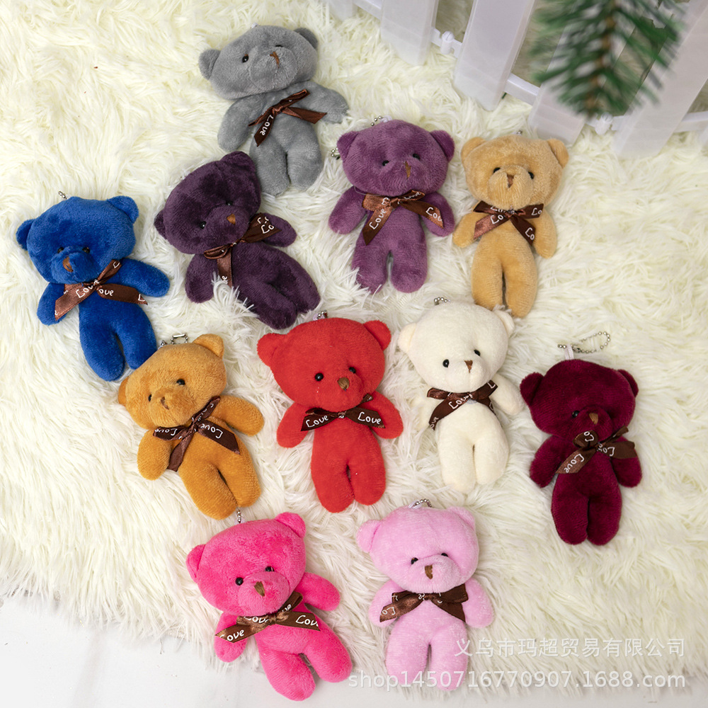 Dixiong plush connected bear figurines, bear toys, small gifts, wholesale and direct sales, keychains and pendants pic 1