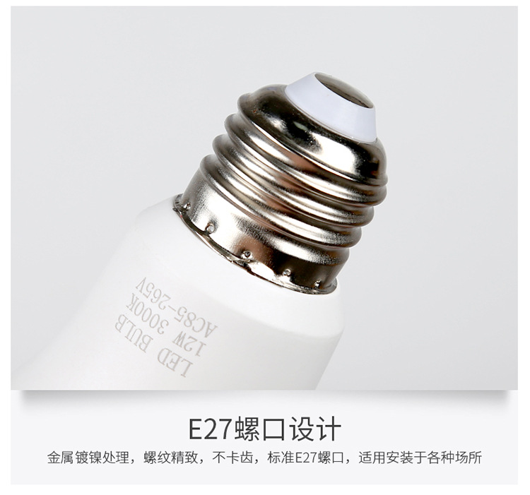 led灯泡E27螺口220V球泡灯110V节能高亮日规100V跨境热卖电商专供详情19