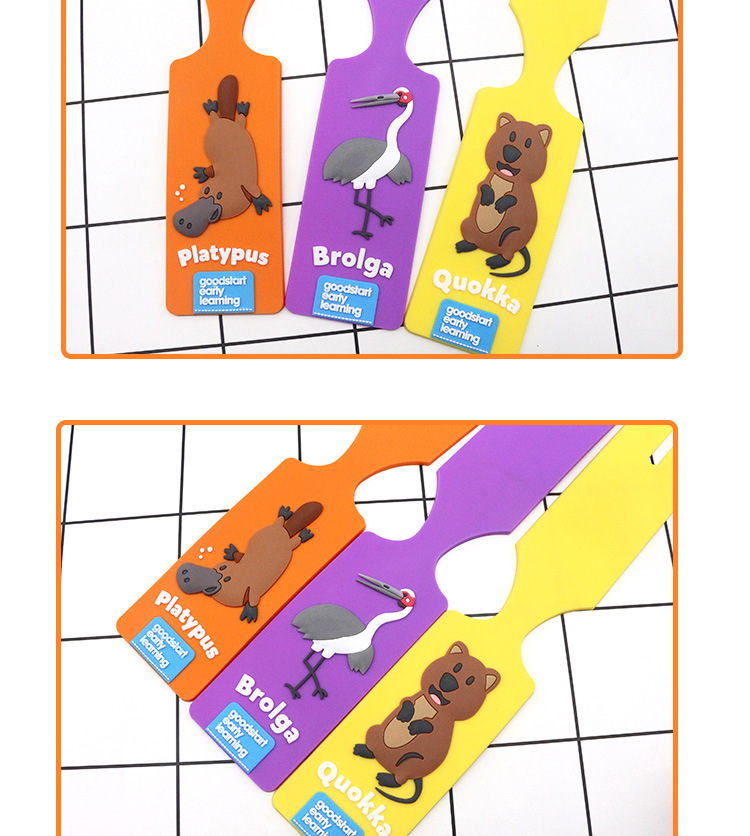 Katong Creative Cute animal luggage tags PVC soft rubber resin luggage tags promotional gifts pic 10