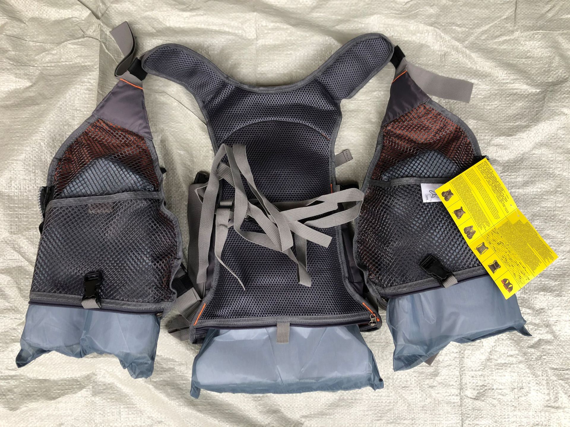 Fishing vest + life jacket + backpack, multi-functional life jacket, fly fishing backpack with multiple pockets pic 22