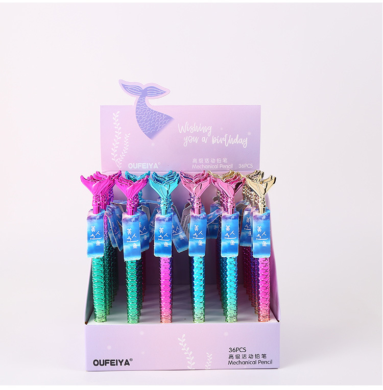 Oufeiya 5386 Mermaid 0.7/0.5 mechanical pencil manufacturer supplies wholesale student activity pencil stationery pic 10