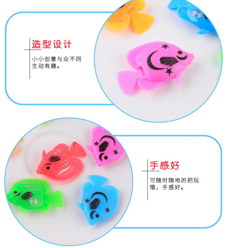 Simulated fish, water ball, fish tank decoration, floating on the water surface, gashapon accessories, colorful plastic, 3.5CM, playing fish, floating fish pic 3