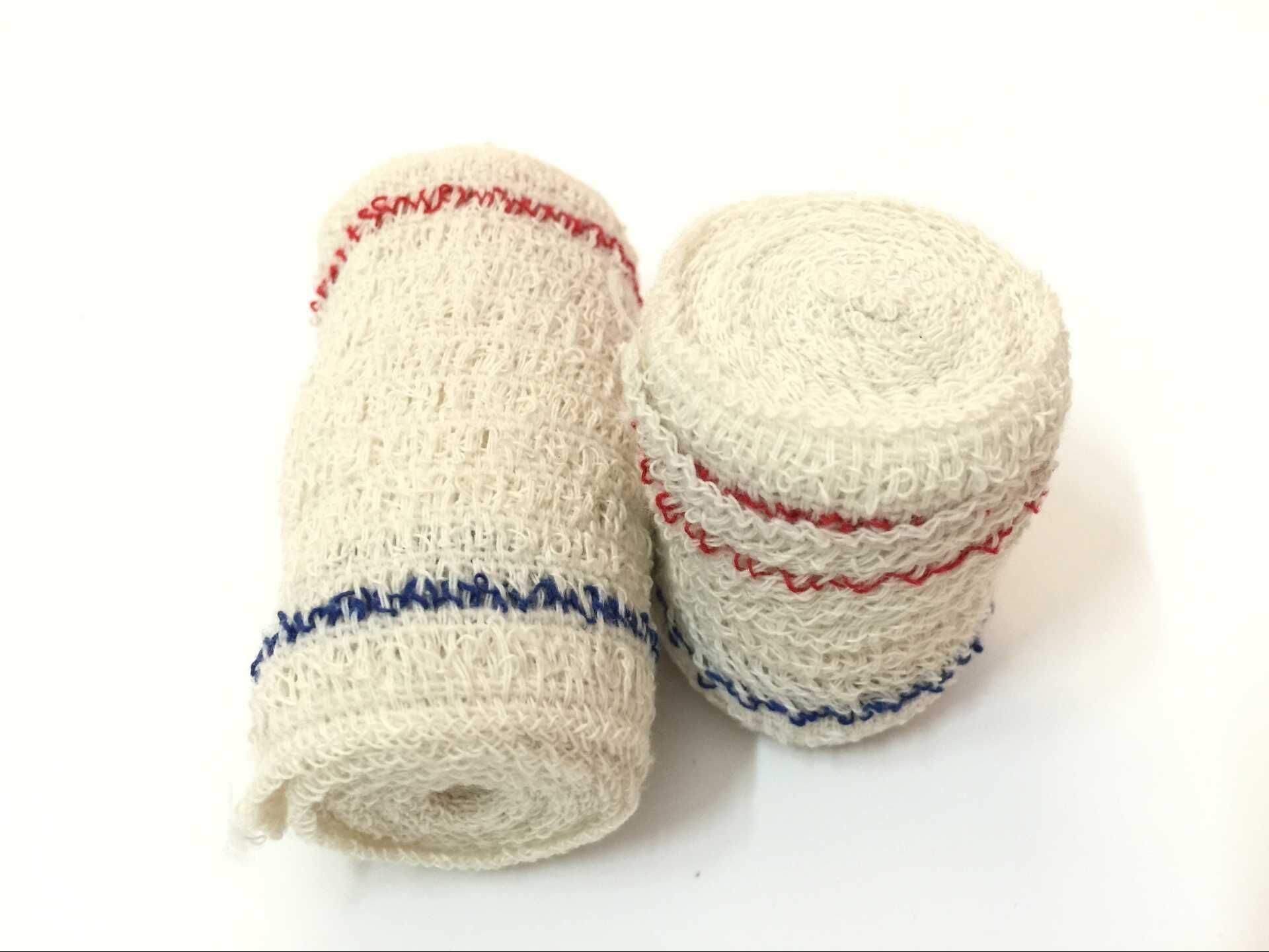 For export only. Red Cross spandex bandage, cotton high-elasticity bandage, red and blue thread spandex bandage, 5*450cm pic 7