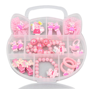 韩国儿童耳环女无耳洞可爱风学生首饰DIY珍珠流苏耳夹长款儿童耳饰详情11