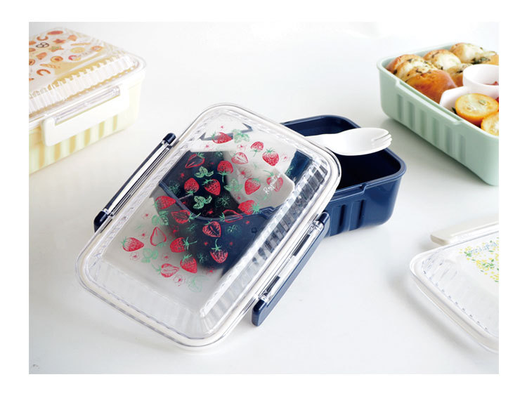 Bangduo -logo Lunch Box, Microwave Oven, Office Worker Lunch Box, single-layer partition, Student Lunch box pic 6