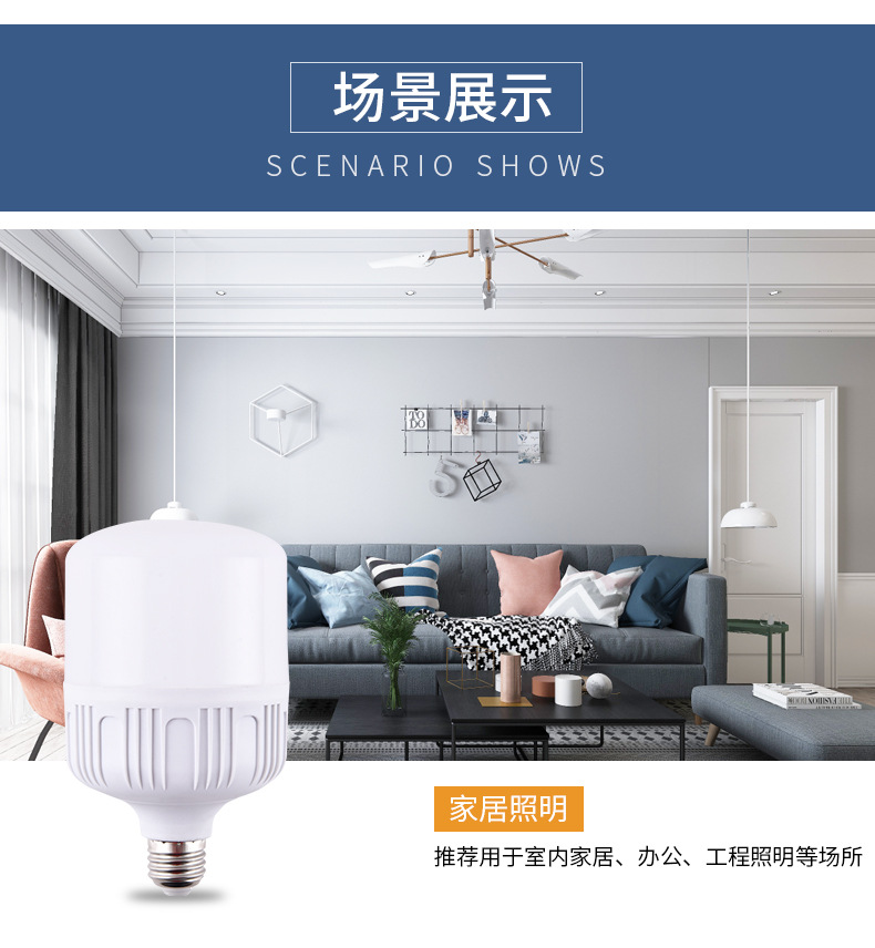 led bulb E27, household high-power, high-style bulb, street lamp, screw-top energy-saving bulb, super bright pic 23