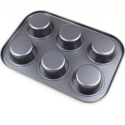 cake mould chiffon non-stick cake mold round 6 cups muffin cake baking tray muffin cake mold pic 3
