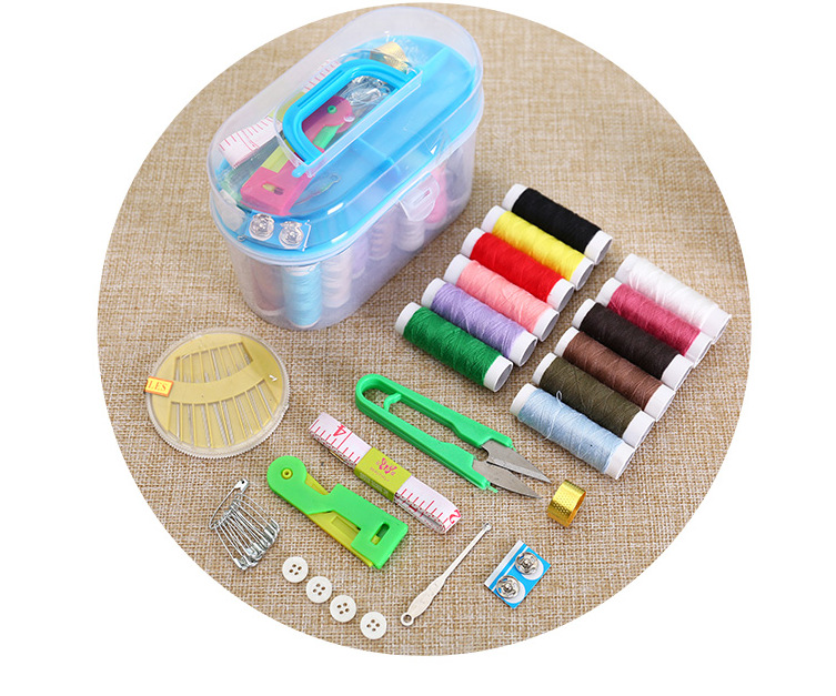 10-piece needle and thread set, tool needle and thread bag, needle and thread box set, sewing machine thread, home accessories with circular needle pic 6