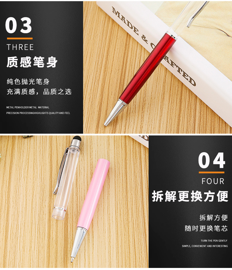 Five different colored transparent pen body styluses, ipad pens, universal capacitive pens pic 4