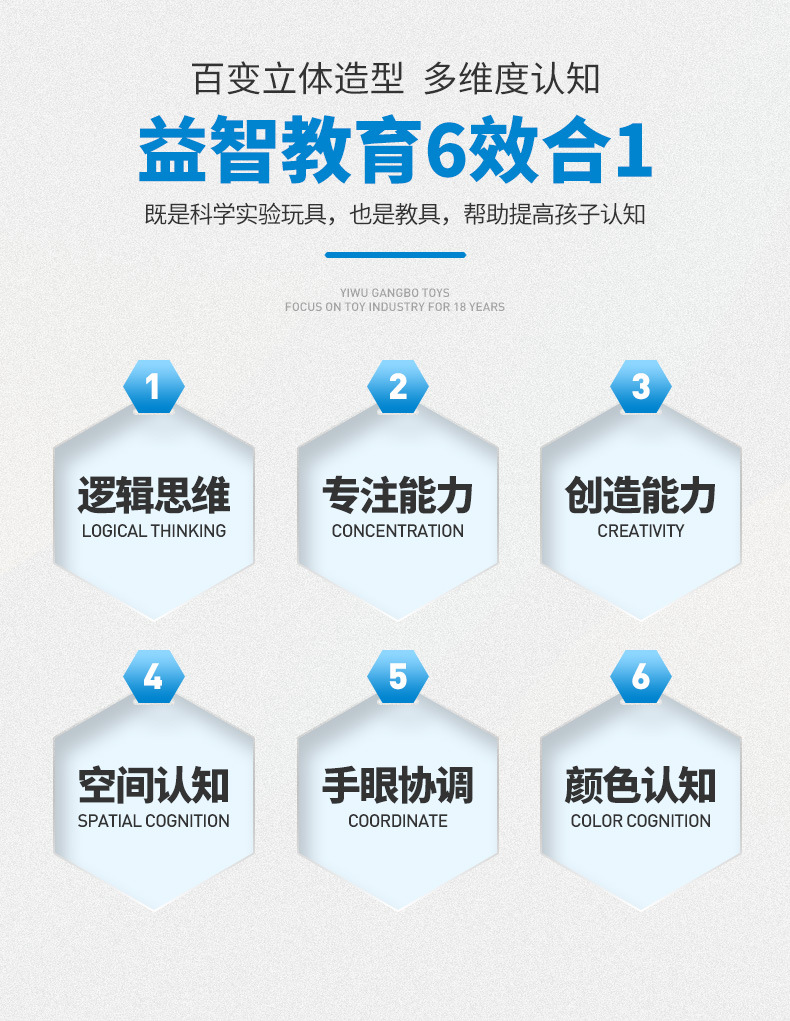 欧美跨境玩具彩窗磁力片管道积木儿童磁性益智建构透光拼装玩具详情23