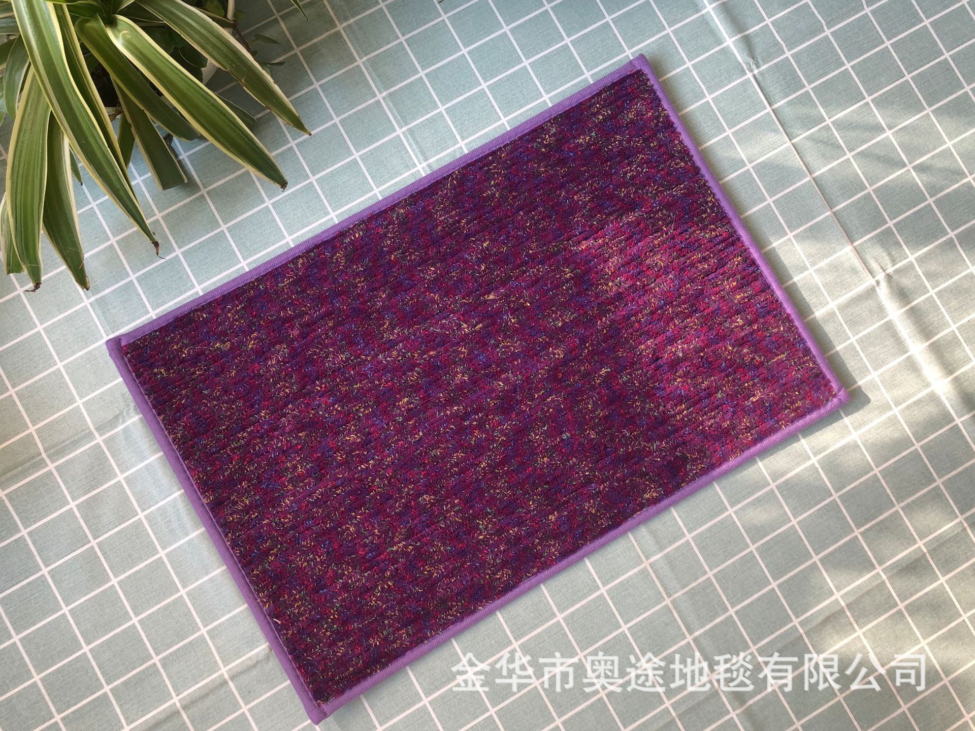 【外贸热销款】彩虹吸水入门垫 door mat 条纹地毯 促销地摊地垫详情10