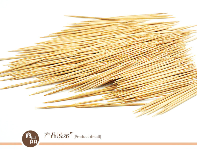 Double-headed sliding cover bamboo toothpicks, bamboo independent box toothpicks, 300 toothpicks, disposable fruit picks wholesale pic 5