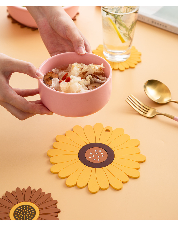 包邮ins创意樱花隔热垫亚马逊pvc杯垫防烫垫锅垫餐垫软胶盘垫碗垫详情25