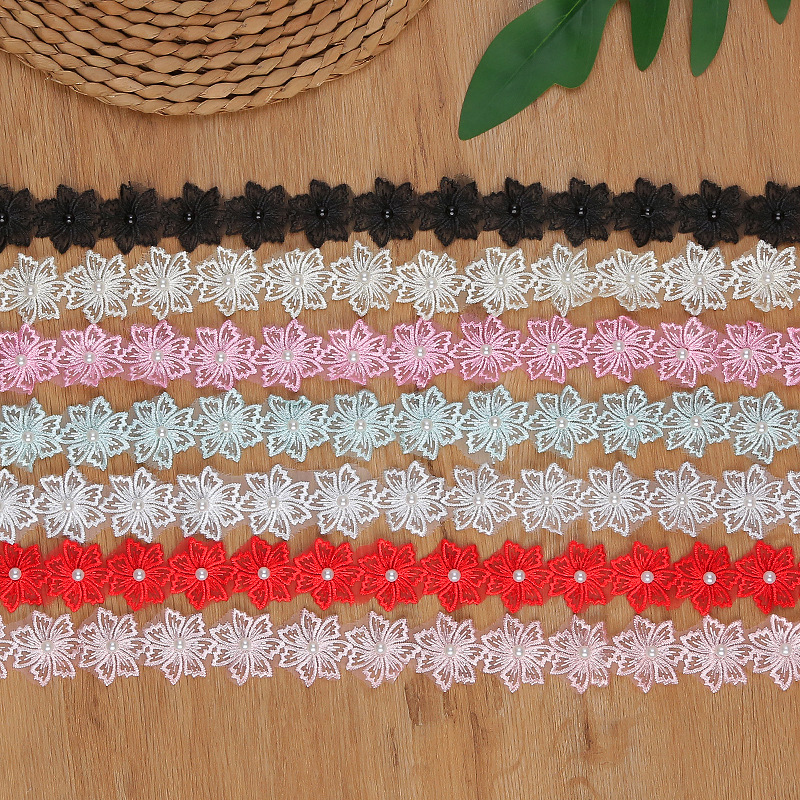 In-stock order of European lace with a width of 3.5cm for wedding lace and accessories. Direct supply from the lace manufacturer pic 3