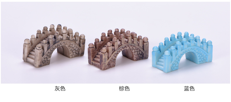 Micro-landscape decorative items, resin court-style, creative craft decorative materials for small Bridges in the Jiangnan region pic 45