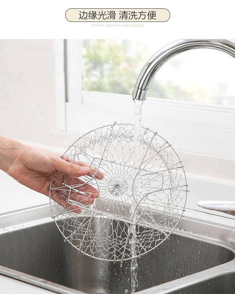 油炸网不锈钢折叠油炸篮家用油炸滤油网多功能油炸工具沥水篮子详情5