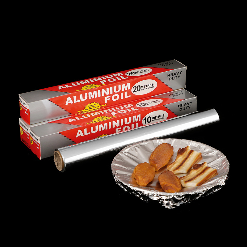 Barbecue and fish tin foil paper, household aluminum foil paper, thickened tin foil paper, kitchen baking tools, disposable barbecue paper pic 12