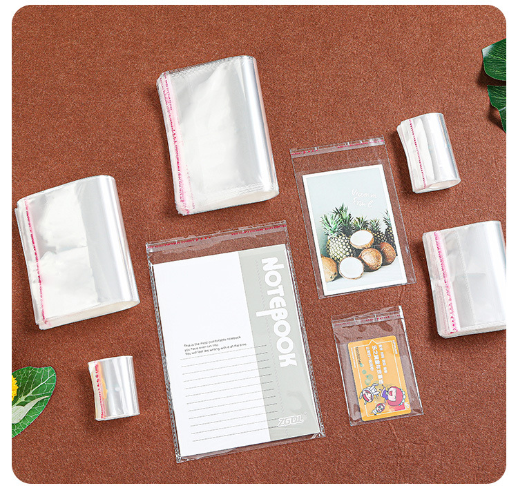 opp self-adhesive bags, 6cm wide, clothing packaging bags, transparent plastic bags with sealing, wholesale self-adhesive bags in stock pic 13