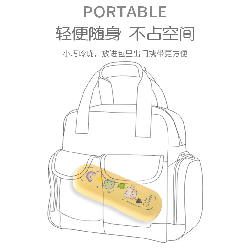 硅胶不锈钢宝宝餐具玩具套装防烫安全可水洗详情24