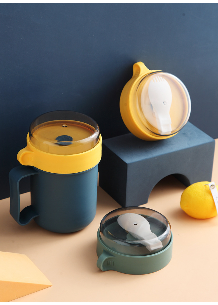 INS influencers tazas de sopa portátiles calentables por microondas latas de sopa para estudiantes creativas tazas con tapas gachas sopa sopa mug pic 44