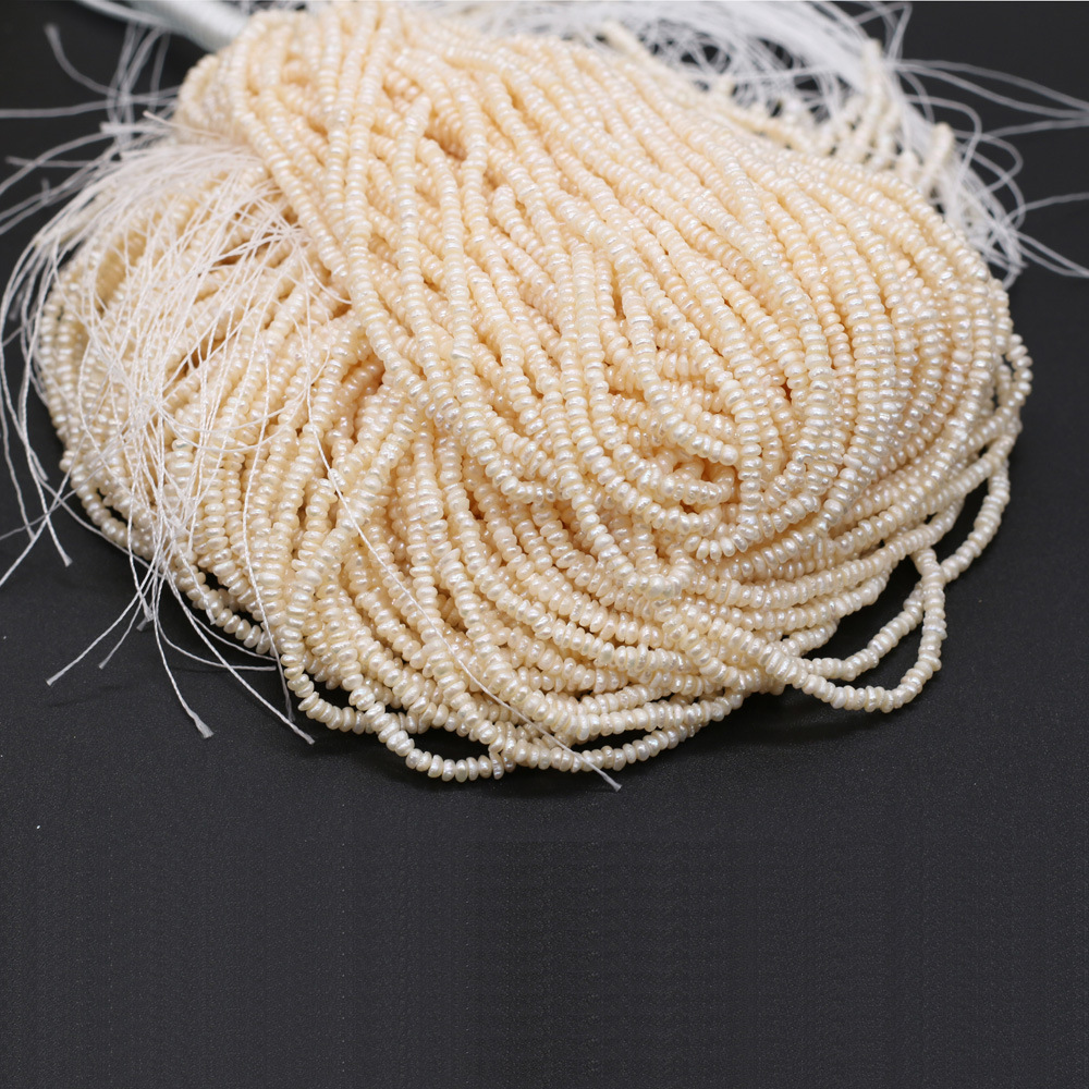 Exquisite natural freshwater pearl flat beads DIY jewelry accessories, handcrafted jewelry necklaces, semi-finished product production and wholesale pic 8