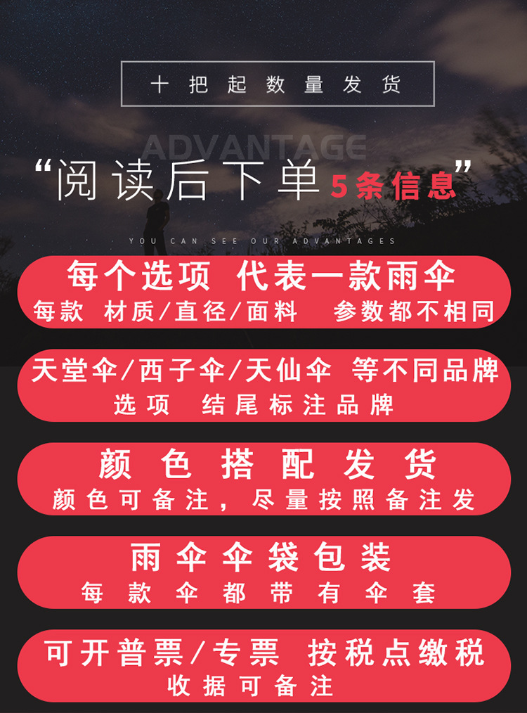 促销广告十骨加大格子伞双人商务伞礼品三折叠晴雨伞批发厂家直销详情2