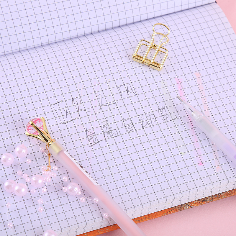 Oufeiya 5380 Diamond and Pearl Pendant, Activity Pencil, Cute and girlish heart Pendant, Mechanical pencil, Office stationery pic 13