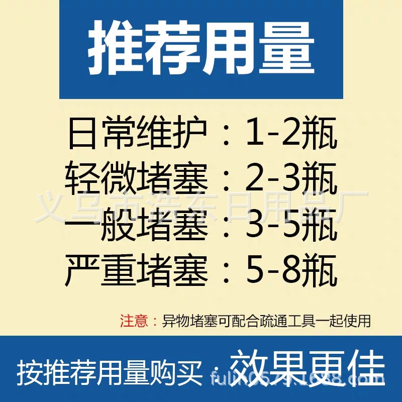 3-111 管道疏通剂强力马桶地漏厨房下水道油污清洗剂溶解堵塞厕所除详情6