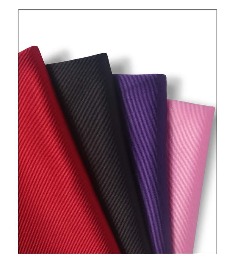 现货提花斜纹涤纶色织面料色织螺纹领带领结纯色布料时尚休闲西装配料详情8