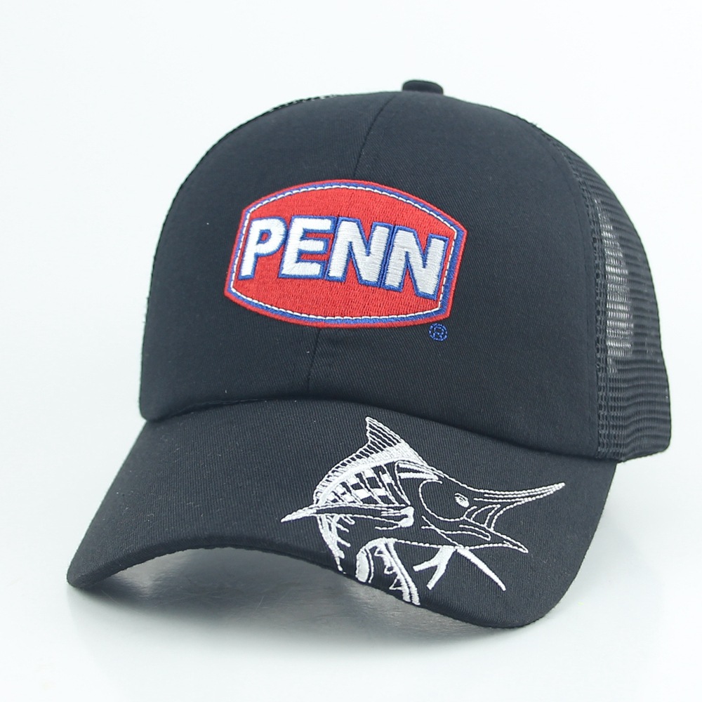 Foreign trade sponge net cap factory fishing baseball cap fishing gear brand LOGO baseball cap net cap Sunshade and sun protection cap pic 3