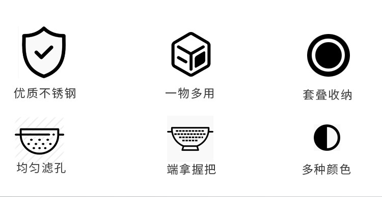 不锈钢密孔淘米篮洗米筛子沥水篮家用果盘洗菜篮子厨房整理漏盆详情14