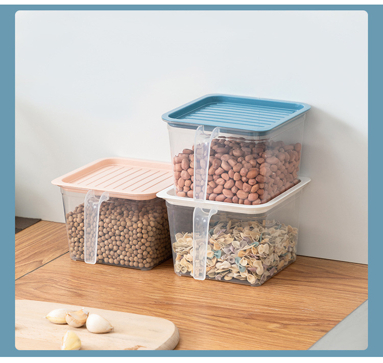 冰箱保鲜盒厨房带手柄塑料带盖密封食品水果收纳盒储物罐批发详情13
