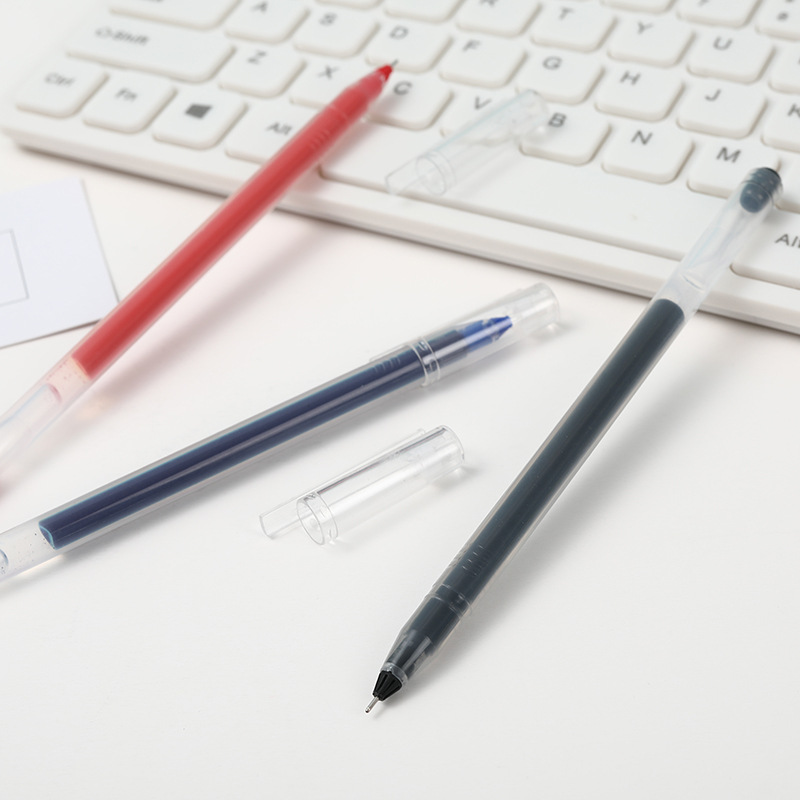 Direct-sale large-capacity, high-performance gel pen, 0.5mm carbon water pen, special pen for student exams, signature pen pic 10