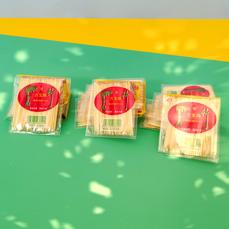 现货 双头细牙签袋装 家用水果签 酒店餐饮一次性竹牙签 牙线 厂家直销 牙齿清洁必备品详情13