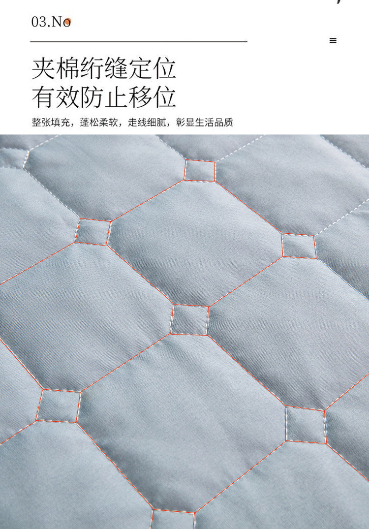 Cross-border Amazon frosted urine isolation pad mattress protective cover, washed cotton with cotton lining bed cover, full coverage waterproof bed cover pic 10