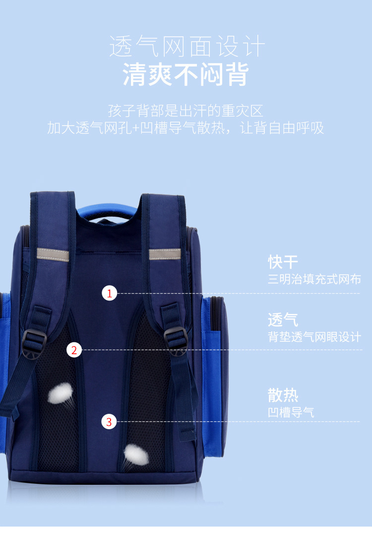 太空书包小学生新款6-12周岁减负儿童书包1-3-6年级男女生双肩包详情3