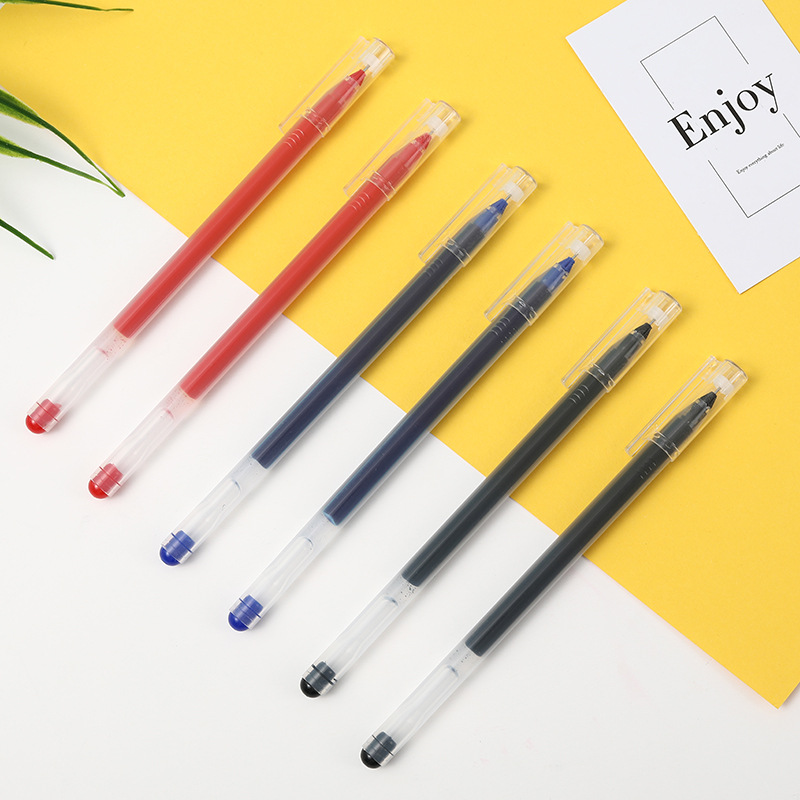 Direct-sale large-capacity, high-performance gel pen, 0.5mm carbon water pen, special pen for student exams, signature pen pic 3