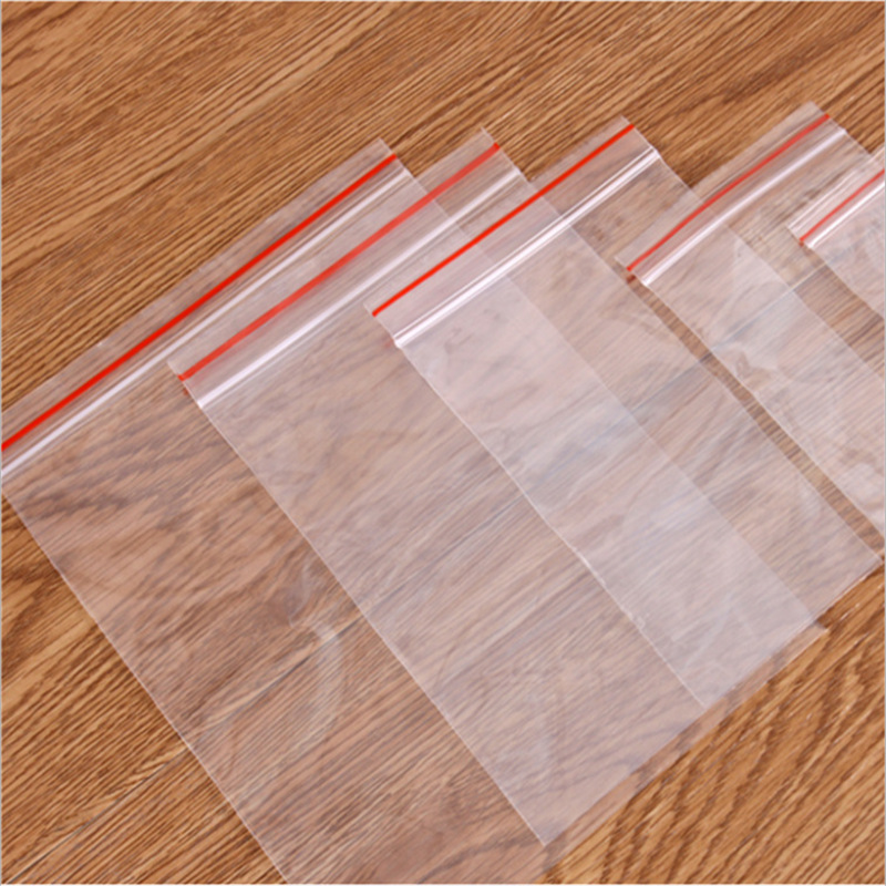 1045 slender self-sealing bag, transparent long sealing bag, square sealing bag, zipper bone molded tube, pe long plastic bag pic 2