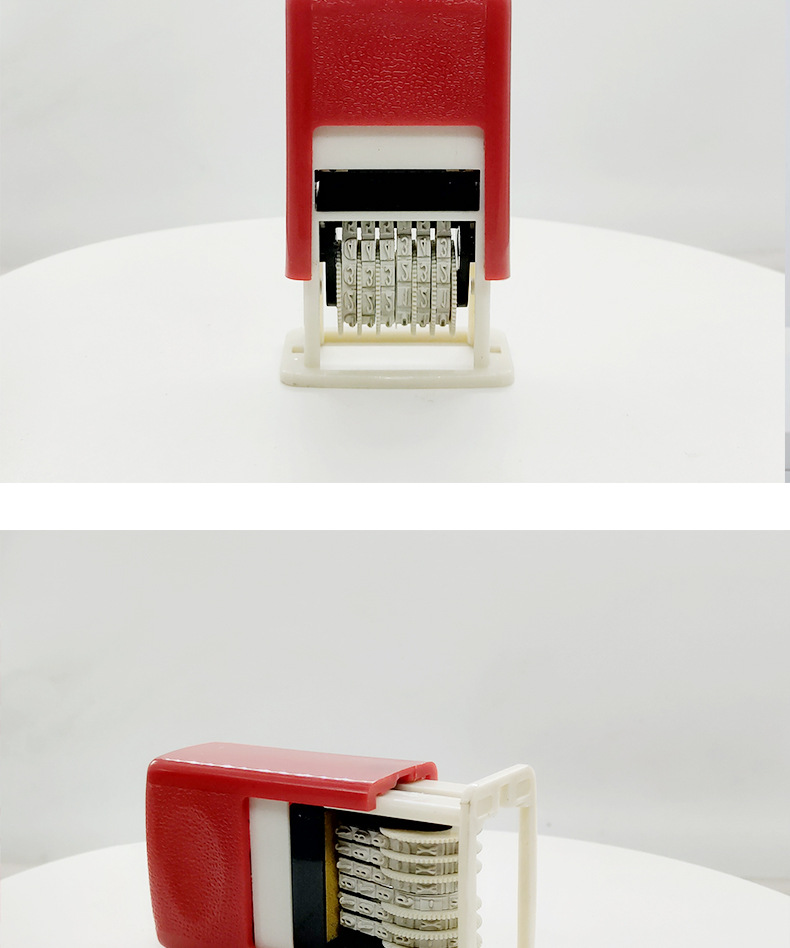 301数字印章6位新款数字可调日期印章转轮多用热卖详情7