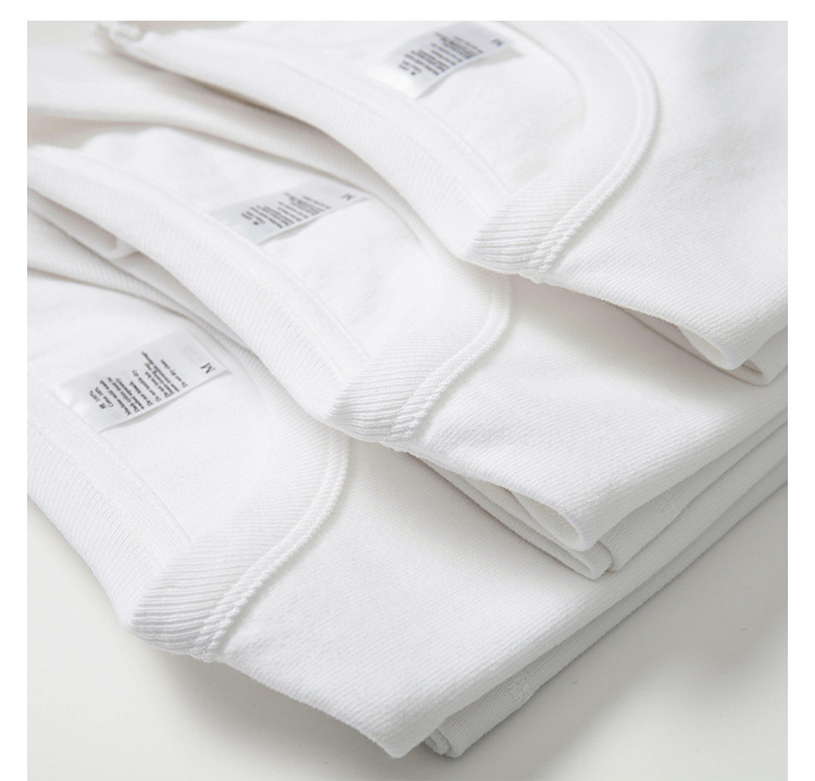 300g three-needle Xinjiang pure cotton heavy weight non-shrinking black and white pure cotton T-shirt for women, brushed breathable short-sleeved for men pic 19