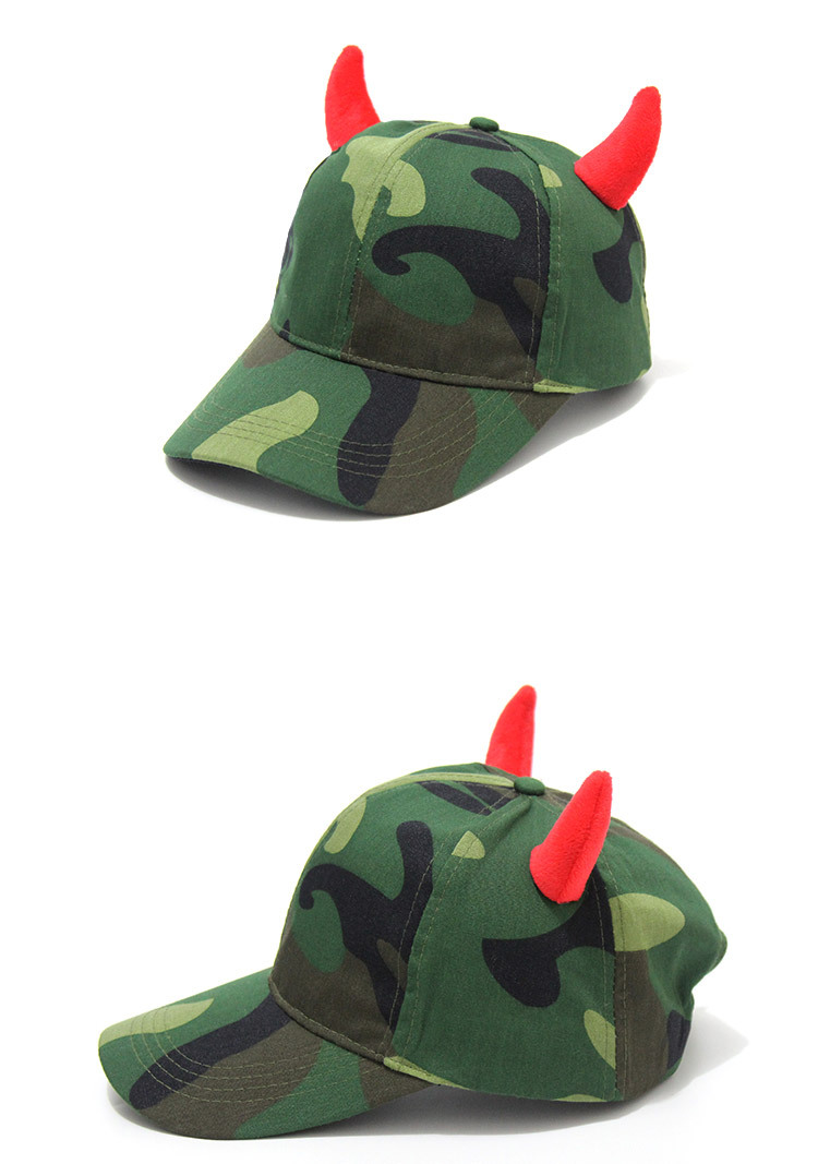 Custom-made bull horn baseball caps, logo embroidered glossy solid color baseball caps, five-piece bull horn caps, and baseball caps pic 2