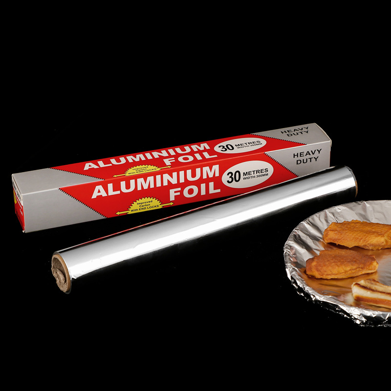 Barbecue and fish tin foil paper, household aluminum foil paper, thickened tin foil paper, kitchen baking tools, disposable barbecue paper pic 7