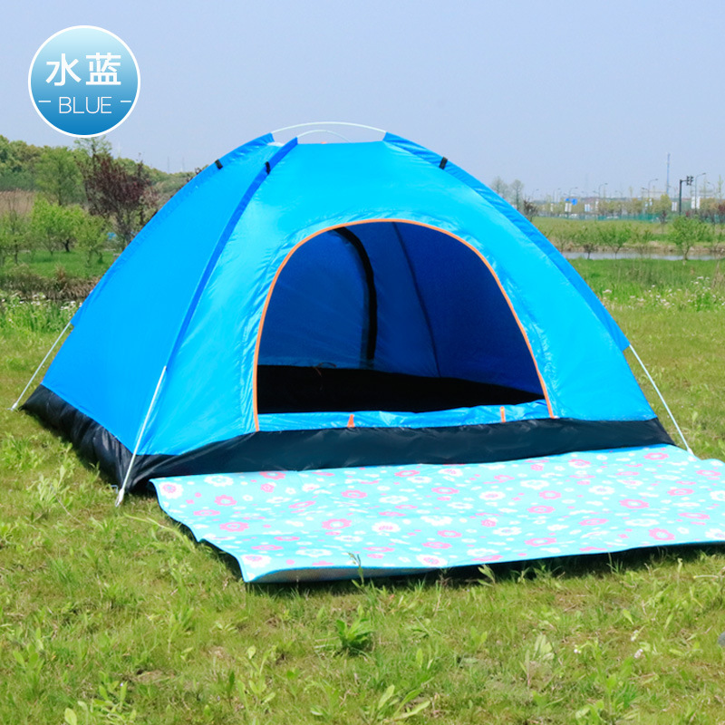 Outdoor camping folding fully automatic tent for 3-4 people, simple and quick opening on the beach, double automatic tent factory direct sales pic 20