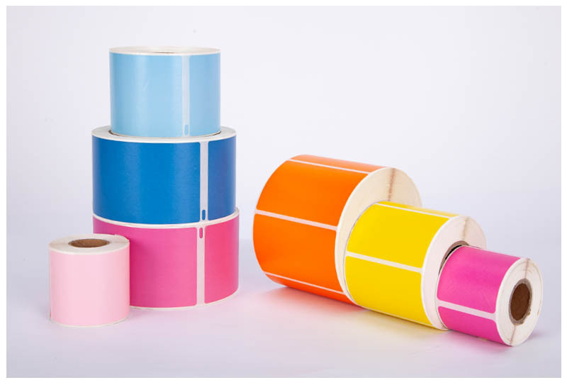 Customized color roll self-adhesive label paper, logo self-adhesive label for daily necessities, coated paper pic 9