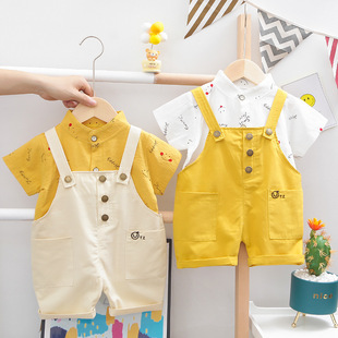 1-5 años niño vestido de verano manga corta shorts conjuntos bebé verano slim algodón lino camisetas suelto niño dos piezas lotes pic 16