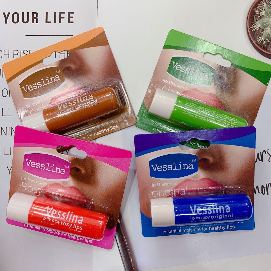Vaseline Rotating Lip Balm Rose Moisturizing Lip Balm 4.8g 4-color Vaseline Lip Balm pic 2
