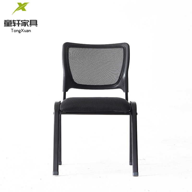 Foshan manufacturer wholesals foreign trade office chairs, fabric four-legged training chairs with writing boards and armless conference seats pic 15